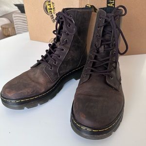 Dr. Marten Combs Crazy Horse Leather Casual Boots